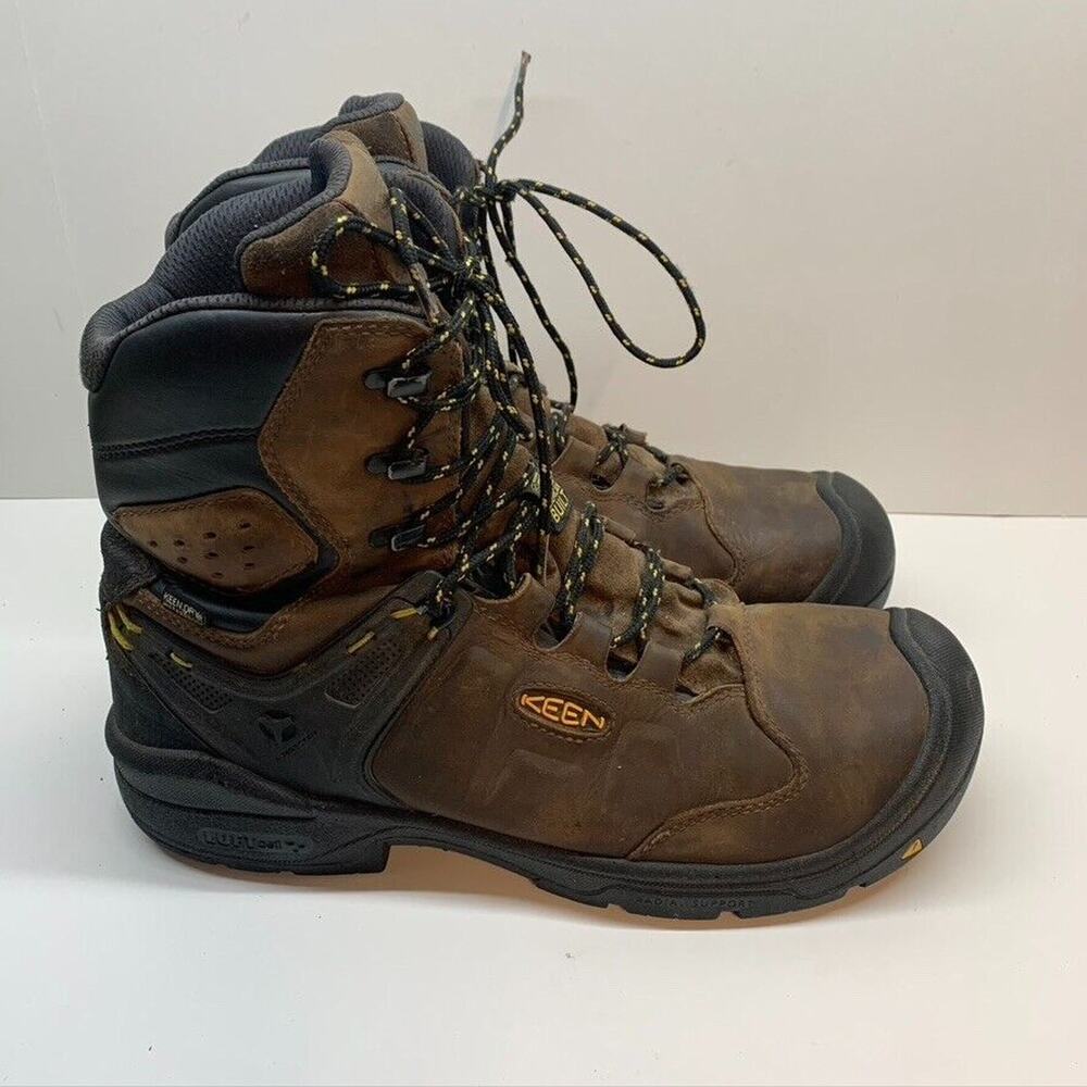 KEEN Dover 8” Men’s Utility Dark Earth/Black Work & Safety Boot Size 14(2E) Wide